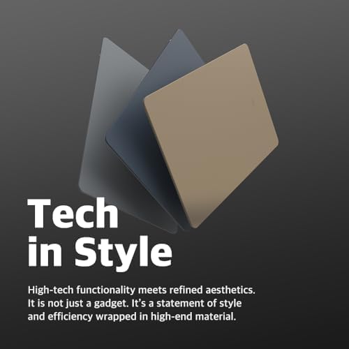 POUT H3 Midnight Blue Portable Qi Wireless Charging Mouse Pad – Effortless Device Charging Meets Sleek Workspace Efficiency for Laptops, i Phones, Air Pods & Samsung Galaxy – Lightweight, Non-Slip Design Enhances Productivity & Style