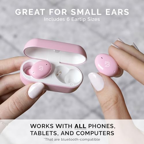Back Bay Audio Tempo 30 Wireless Earbuds for Smaller Ears – Award-Winning Sound in Sweatproof Design, Ultra-Comfortable Bluetooth Earbuds for Women, Purple Finish with Long Battery Life and Enhanced Compatibility for Daily Use