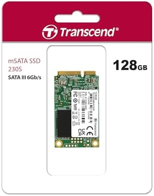 Transcend 256 GB m SATA SSD – Ultra-Fast Internal Solid State Drive with 530 MB/s Read Speed for Seamless Performance in Ultrabooks, Desktops, and Tablets – Advanced 3 D TLC NAND with DRAM Cache and LDPC Error Correction for Maximum Reliability and Efficiency