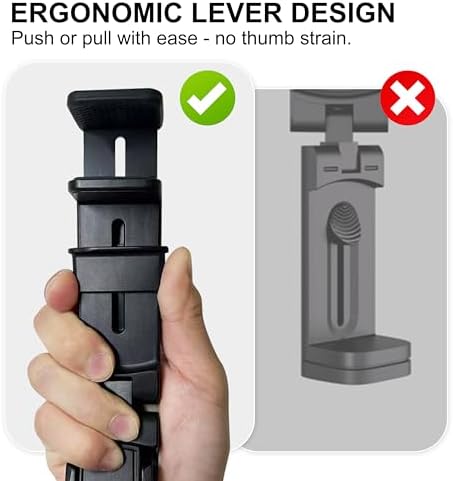 Perilogics 2025 Ergonomic Airplane Phone Holder Mount – Ultimate Travel Companion for Content Creators, Enhanced Stability & Comfort for Long Journeys, Lightweight & Portable Smartphone Stand, Perfect for Travel, Cruises & Desk Use, Smart Tech Accessory for Effortless Entertainment and Communication