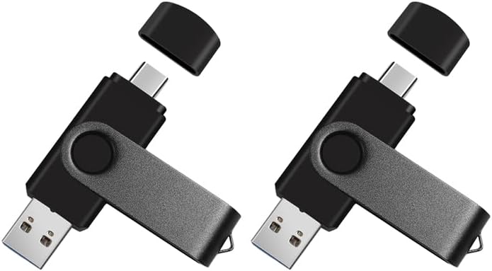 32 GB Dual USB Flash Drive 2.0 – Versatile 2-in-1 USB C & USB A Thumb Drive for Effortless Data Transfer on PCs and Type C Phones – Reliable External Memory Stick for Photos, Videos, and Documents – Portable Plug-and-Play Storage Solution