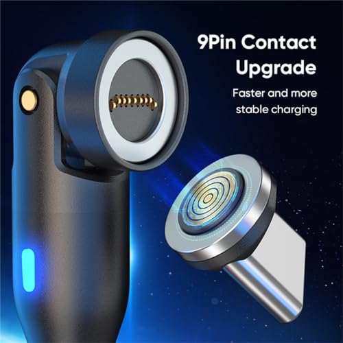 Revolutionize Your Charging with the USB C to C Charge Cable Featuring a Magnetic Adapter – 100 W PD Fast Charging and 480 Mbps Data Transfer with 180° & 360° Rotating Design – Versatile 3.3 FT & 6 FT Lengths in Sleek Black for Enhanced Device Compatibility and Effortless Plugging
