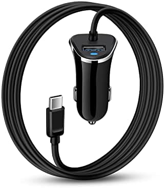 Premium Dual USB Type C Car Charger Set – 3.4 A Fast Charging Solution with 3 ft Cables for i Phone 16, Samsung Galaxy S24 Ultra, and Google Pixel 9 Pro – Unmatched Convenience for Rapid Device Powering on Road Trips and Daily Commutes