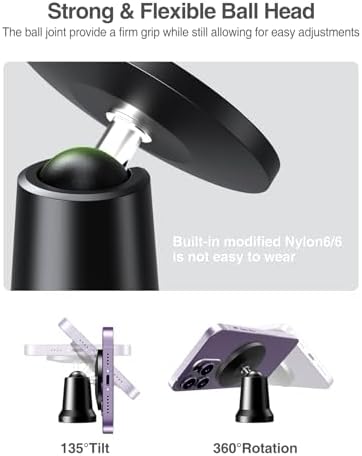 Revolutionize Your Workout with the Elitehood 360° Dual Magnetic Phone Holder – Featuring 20 Ultra-Strong Magnets for Unmatched Stability, Mag Safe Compatibility for i Phone 15/14/13/12 Pro Max/Plus/Mini, and Customizable Viewing Angles for Hands-Free Access During Intense Gym Sessions – The Ultimate Heavy-Duty Phone Mount for Fitness Enthusiasts Seeking Performance and Convenience