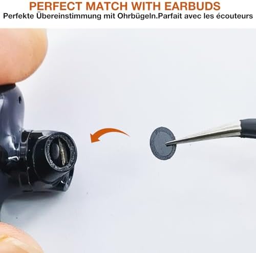 Maximize Your Sound Performance with Premium Dust Proof Mesh Filters for Status Audio Between PRO / 3 ANC Onyx Wireless Earbuds – 5 Pairs of Essential Replacement Barriers for Enhanced Audio Clarity and Device Longevity – Effortless Installation for Daily Use – Must-Have Maintenance Accessory