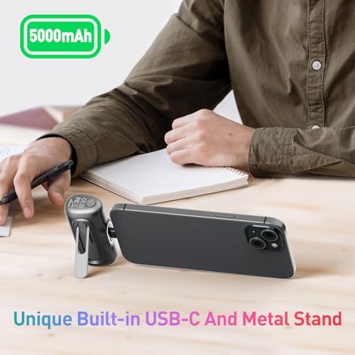 i WALK 5000 m Ah Portable Charger for i Phone 15 & 16 Series – 20 W PD Fast Charging USB-C Power Bank with LED Battery Indicator – Lightweight, High-Capacity Power Bank Compatible with i Phone 15 Plus, 15 Pro, 15 Pro Max & Samsung Devices – Ultimate Travel Companion for On-the-Go Charging
