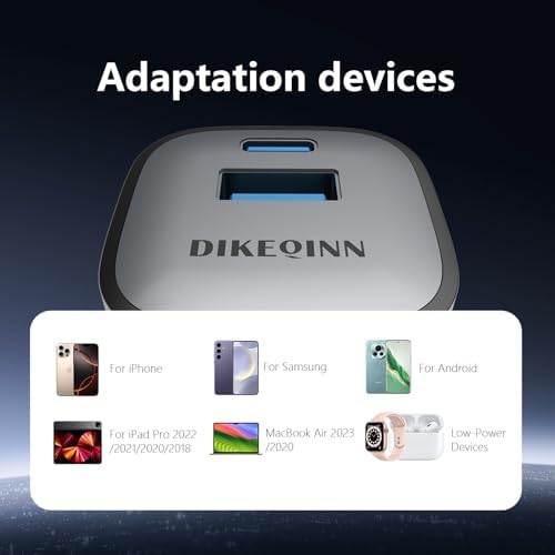 45 W Ga N Dual-Port USB-C & USB-A Wall Charger – Ultra-Fast Power Delivery for i Phone 16/15 & Galaxy S24/S23 Ultra – Compact, Lightweight Travel Charger with Programmable Power Supply for Efficient Multi-Device Charging – Perfect for Home, Office, and On-the-Go Use