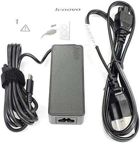 45 W USB Type-C Laptop Charger for Lenovo Think Pad & Miix Series – Fast, Reliable AC Power Adapter for X1 Carbon, Yoga, T480, T580, E480, MIIX5 Pro & More – Enhanced Compatibility for Optimal Performance