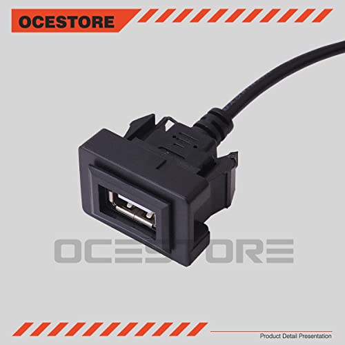 Upgrade Your Toyota with OCESTORE USB Port Extension Adapter – Seamless Dash Integration for Camry, RAV4, Corolla, Highlander, and More – High-Speed Charging & Data Transfer – Durable Flush Mount Design (35 x 24 mm) for Modern Connectivity Solutions