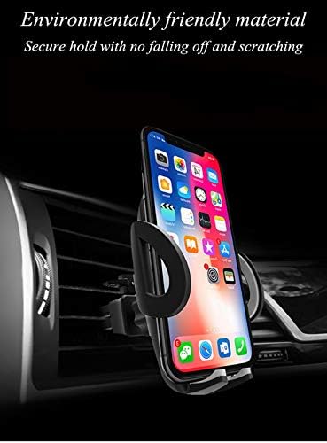 Universal Car Air Vent Smartphone Holder Cradle – 360-Degree Rotating Mount Compatible with i Phone 11 Pro, Samsung Galaxy S Series, Google Pixel & More – Effortless Installation, Secure Grip, Enhanced Viewing Angles for Safe Driving