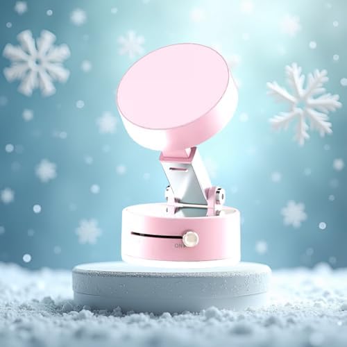 Adjustable Phone Stand with On/Off Switch, 360° Rotation, Fordable and Portable with Multipurpose Phone Holder for Car, Home, Office Available in Black, White, Pink (White) – Enhanced Compatibility and Speed