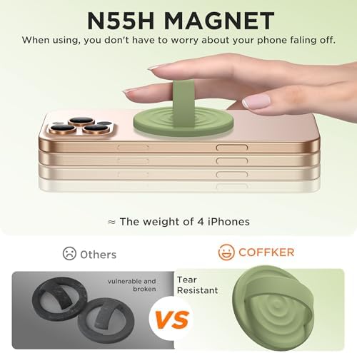 Revolutionary Magnetic Phone Ring Grip Holder – Ergonomic Silicone Finger Loop for i Phone Pro Max/Plus, 12/13/14/15/16 Series – Compatible with Mag Safe – Oat Color Enhances Aesthetics and Comfort – 360-Degree Rotation for Effortless Use – Secure Your Device with Style and Stability – Essential Smartphone Accessory for Unmatched Usability and Convenience