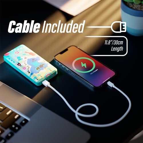 Disney Lilo and Stitch 10,000 m Ah Portable Power Bank – Universally Compatible Phone Charger with USB Port – Ideal for Stitch Fans, Teens, and Adults – Fun and Functional Gift for On-the-Go Charging Needs