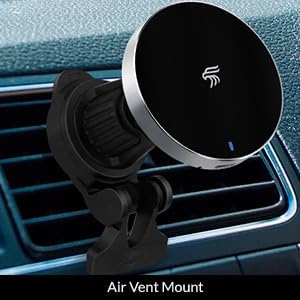 Elevate Your Commute with the Magsafe Car Mount Charger – Fast Wireless Charging and 360° Rotation for Ultimate Convenience | Magnetic Phone Holder for i Phone 16/15/14/13/12 | Three Durable Mounts for Unmatched Stability and Seamless Integration | Compatible with Mag Safe Cases for Reliable Power on the Go