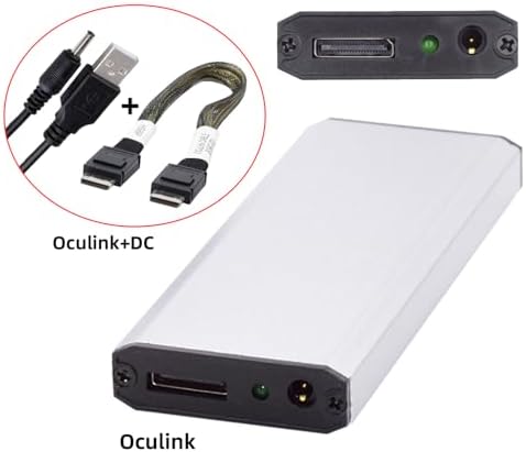 Maximize SSD Performance with NFHK M.2 to Oculink Adapter – Dual 2-to-2 PCIe NVME/AHCI Connector for Enhanced Speed | Supports 2230/2242/2280/22110 mm Drives | Ideal for High-Performance Gaming & Content Creation | Plug-and-Play Installation for Seamless Upgrades | Durable, Compact Design for Reliable Connections