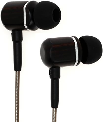 Elevate Your Audio Experience with Symphonized MTRX 2.0 Premium Wired Earbuds – Stylish Wood In-Ear Headphones Featuring Noise Isolation, Built-in Microphone & Volume Control, Ideal for Android Devices, Computers & Laptops (Gun Metal Finish) – Exceptional Sound Quality & Comfort for Music Lovers and Professionals