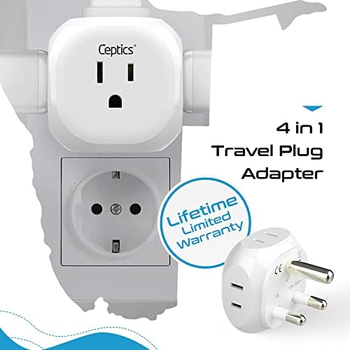 Ultimate Compact Travel Power Adapter for UK & Ireland – Dual USB & USB-C Fast Charger with 3.1 A Output – Type G Plug Converter for Seamless Global Connectivity in Hong Kong, England, Dubai, and Saudi Arabia – Safe, Efficient Design for Smart Travelers