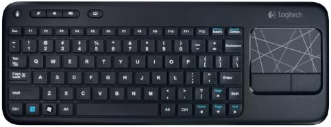 Logitech K400 Wireless Touch Keyboard with Integrated Multi-Touch Pad – Effortless Control for Smart TVs and Laptops, Ideal for Home and Office Use