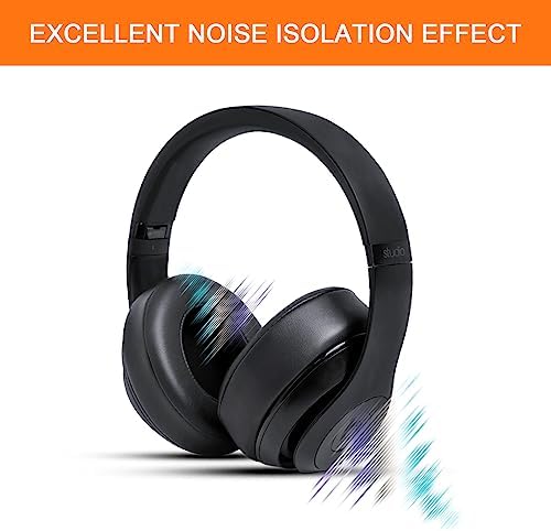 GVOEARS Premium Replacement Ear Pads for Beats Studio 2 & 3 – Ultra-Comfort Memory Foam Cushions with Strong 3 M Adhesive for Reliable Fit – Titanium Grey – Revitalize Your Audio Experience with Enhanced Noise Isolation and Seamless Compatibility