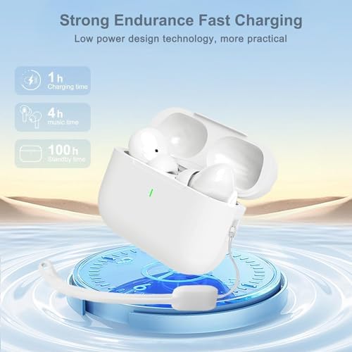 Premium Bluetooth 5.3 Wireless Earbuds – Superior High-Fidelity Audio with 42-Hour Battery Life, Touch Control for Effortless Use & IPX7 Waterproof for Maximum Durability – Perfect for Active Lifestyles and Flawless Connectivity on i Phone and Android – Immerse Yourself in Exceptional Sound and Comfort