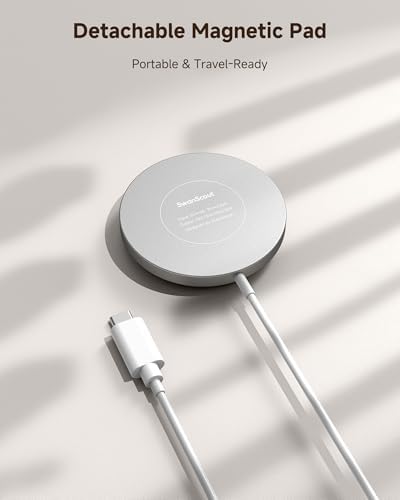 3-in-1 Magnetic Wireless Charger for i Phone 12-16, Apple Watch & Air Pods Pro – High-Speed Detachable Charging Station with Enhanced Compatibility for Effortless Device Powering and Clutter-Free Convenience