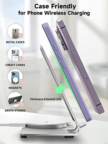 3-in-1 Aluminum Alloy Wireless Charging Station – 18 W Fast Charger for i Phone 15/14/13/12/11/Pro/Max/XS/XR/X/8, Apple Watch 9/8/7/6/5/4/3/2/SE & Air Pods Pro/3/2 – Sleek, Efficient, and Tangle-Free Solution for All Your Devices