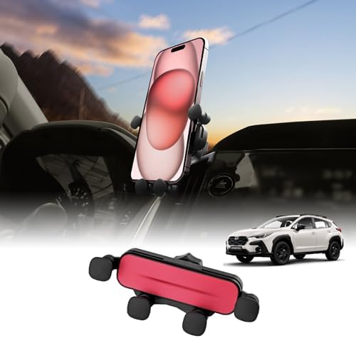 KUNGKIC Premium Rotating Smartphone Mount for 2023-2025 Subaru Crosstrek | Universal Car Cradle for 3.5-5.5 Inch Devices | Stylish Aluminum Design for Enhanced Interior | Hands-Free Navigation and Calls Made Easy | Quick Installation with Superior Grip Stability