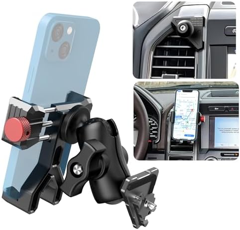 EASEORD Premium 360° Rotating Phone Mount for Ford F-150, Expedition & Super Duty (2015-2021) – Durable Aluminum Smartphone Holder for i Phone & Android – Effortless Air Vent Installation for Enhanced Safety & Convenience on the Road