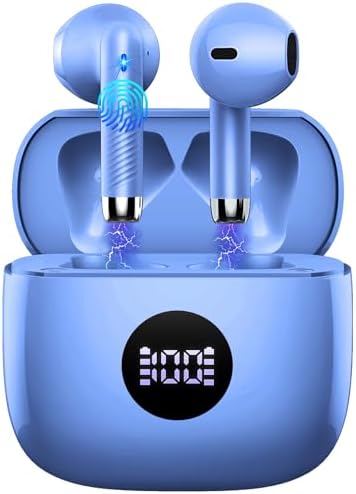 Elevate Your Audio Experience with Jxrev Wireless Earbuds: Advanced Bluetooth 5.4 Connectivity, Exceptional Active Noise Cancellation, and 40-Hour Battery Life – Perfect In-Ear Companion for Audiophiles and Busy Professionals Seeking Unmatched Sound Quality and Comfort