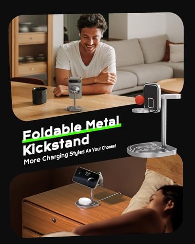 Basketball-Inspired 3-in-1 Magnetic Charging Station for Google Pixel 9/9 Pro XL, Pixel 8/8 Pro, Pixel Watch 2/3 & Pixel Buds Pro/2 – 15 W Fast Wireless Charger with 30 W Adapter, Enhanced Stability & Creative Design for Home and Office Use – Durable Aluminum Alloy Build with Precision Magnetic Alignment