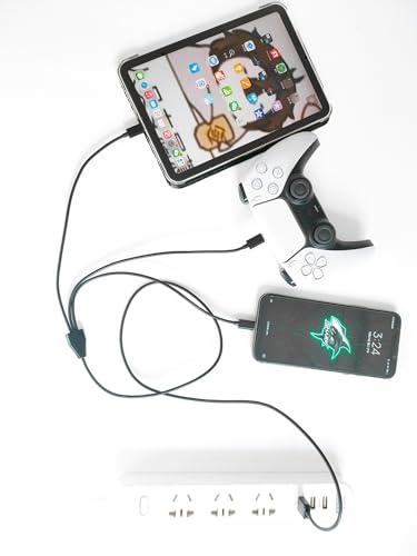 Herfair 6-Way Micro USB Splitter Cable – 4.92 FT Multi Charging Cord for Enhanced Device Connectivity and Fast Data Transfer – USB 2.0 Type A Male to 6 Micro USB Male Adapters – Universal Compatibility for Smartphones, Tablets, and More