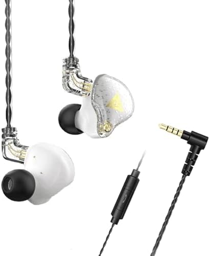 AK6 PRO Wired Gaming Earbuds 2 Pack – Immerse Yourself in Hi-Fi Sound with 10 mm Dynamic Drivers, Deep Bass, and Advanced Noise Cancellation – Ergonomically Crafted for Ultimate Comfort in Stylish Black and Purple Finish, Universally Compatible with All Devices