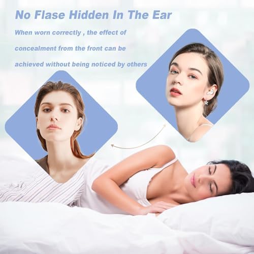 Ultra-Comfortable Wireless Earbuds for Side Sleepers – Discreet Purple Sleep Headphones with Enhanced Bluetooth for Effortless Connectivity, Lightweight Design for Blissful Rest, Perfect for Relaxing Sounds and Guided Meditations, Experience Serene Sleep with Tiny, Invisible Earbuds