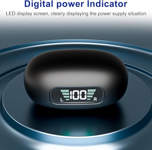 Innovative Wireless Bone Conduction Earbuds with Open Ear Design – 60-Hour Battery Life for Extended Playtime, IPX7 Waterproof for All-Weather Durability, Four Microphones for Superior Call Quality, Compact Clip-On Charging Case – Ideal for Active Lifestyles, Sports, and Office Use, Stay Connected and Aware with Unmatched Sound Clarity