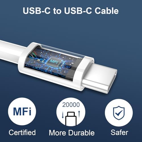 20 W Dual-Port USB-C Fast Charger with 6.6 FT Cable – Ultimate Power Solution for i Phone 15/16 Pro Max & Android Devices – Efficient Travel Companion Designed for rapid charging, this 20 W Dual-Port USB-C Charger ensures your i Phone 15/16 Pro Max and Android devices stay powered up with maximum efficiency. Featuring a generous 6.6 FT USB-C to C cable, this charger eliminates the inconvenience of short cords while allowing you to multitask with ease. Its dual-port design offers the ability to charge two devices simultaneously, making it ideal for busy professionals and frequent travelers. Enjoy broad compatibility across multiple Apple and Android devices, ensuring versatility for all your charging needs. The compact and lightweight structure of this charger enhances portability, making it an essential accessory for your on-the-go lifestyle. Built with high-quality materials, this charger prioritizes durability and safety, giving you peace of mind while delivering fast charging performance. Elevate your charging routine and stay connected wherever life takes you with this indispensable charging solution.