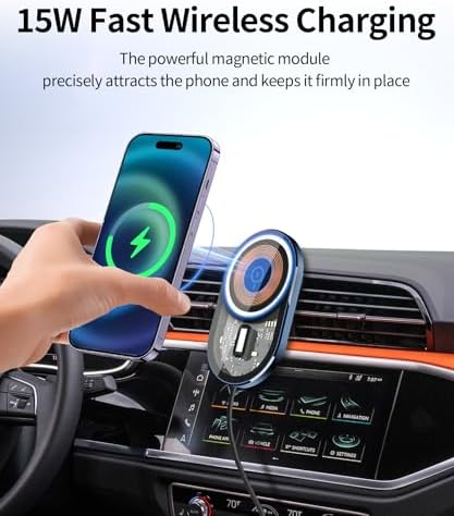 Revolutionize Your Audi Q3 (2019-2025) Journey with the Ultimate Wireless Charging Phone Holder – 360° Rotating Auto Mount for Effortless Navigation, Hands-Free Convenience, and Fast Charging, Effortless Installation and Sleek Aesthetic Design