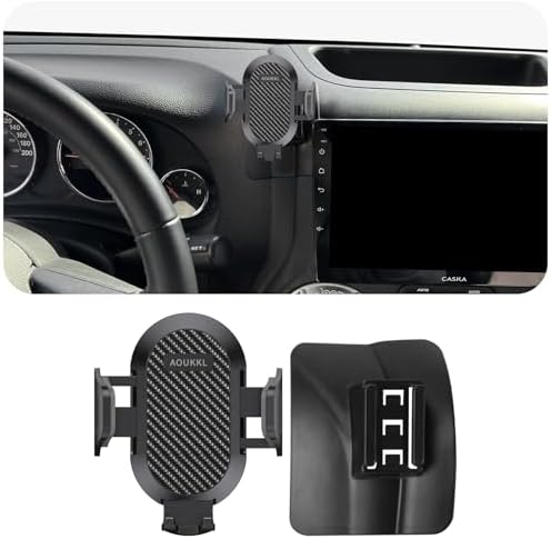 Jeep Wrangler JK JKU 2012-2017 Phone Holder – Ultimate 360-Degree Rotating Mount for Thick Cases, Easy Installation, and Rugged Stability – Perfect for 4.7-7 Inch Smartphones – Elevate Your Driving Experience with Enhanced Accessibility and Safety