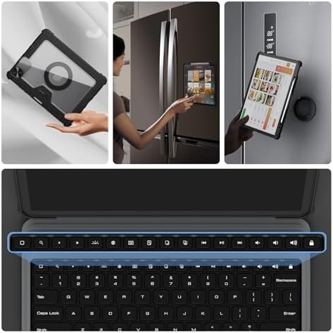 Nillkin Magnetic Wall Holder Stand for i Pad – Dual-Purpose Protective Case & Secure Mount for i Pad Pro 11, Air 5/4/3, & Pro 12.9 – Effortless Installation, Sleek Design & Enhanced Stability for Home and Office Use – 2 Piece Set for Versatile Display Solutions