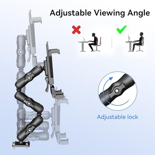 OHLPRO Heavy-Duty Adjustable Tablet Car Mount for i Pad, i Pad Mini & Samsung Galaxy – Ultimate Versatile Holder for 7″-11.5″ Tablets – Secure Dash, Wall, or Desk Installation for Hands-Free Navigation & Productivity Enhancement