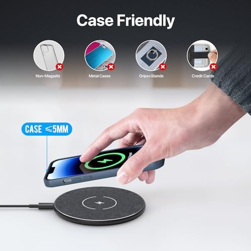Rapid Charge 30 W Wireless Charging Pad for i Phone 15-8, Samsung Galaxy S24-S8, Air Pods & More – Ultra-Fast Qi-Certified Charger for Home & Office, Sleek Design for Clutter-Free Charging Experience