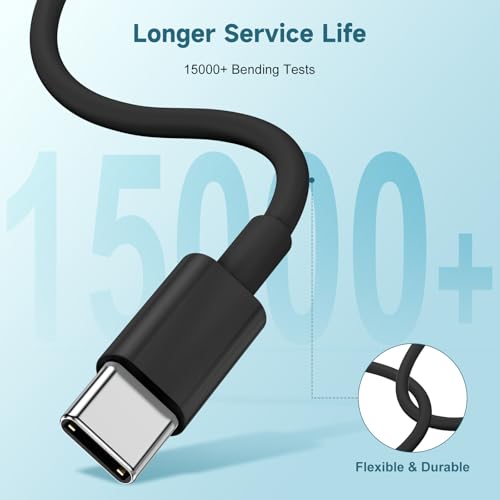 Revolutionary 60 W USB-C Charging Cable Trio – Fast Charge Your i Phone 15, Mac Book Pro, i Pad Pro & Air Pods 4 with Reliable 3 ft Durability – Ultimate Compatibility for Enhanced Performance and Convenience – Ideal for Home, Office, and On-the-Go Use – Sleek White Design for Effortless Style and Organization