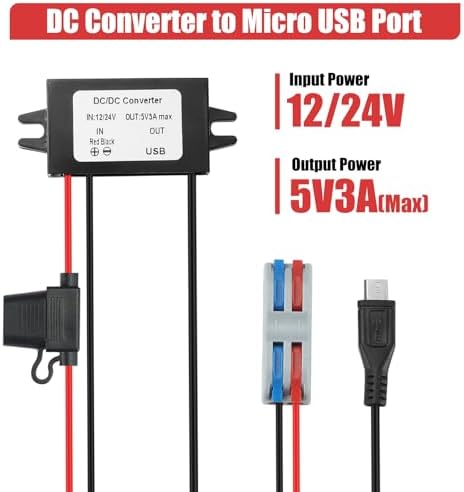 Rugged IP67 Waterproof USB Charging Hub – High-Efficiency DC-DC Converter for Trucks, Off-Grid Solar Systems, and Marine Use – 10-90 V to 5 V 3 A (15 W) Power Supply for Extreme Conditions – Durable, Dustproof, and Shock-Resistant for Reliable Charging Anytime, Anywhere