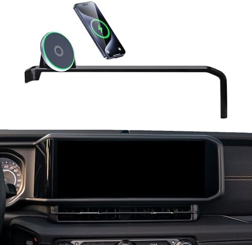 Car Phone Holder for 2024 2025 Jeep Wrangler/Wrangler 4xe/Gladiator JT Accessories Apply to 12.3 Inch Touch Screen 15W Fast Wireless Charger Screen Fixed Clip Cell Phone Mount Hands-Free – Enhanced Compatibility and Speed