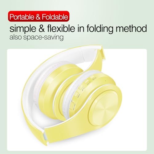 Lightweight Pink RAT TAIL V5.0 Bluetooth Over-Ear Headphones – Foldable Design with Micro SD/TF Card & FM Radio for Ultimate Audio Experience – Perfect Wireless & Wired Headset for Music Lovers on the Move