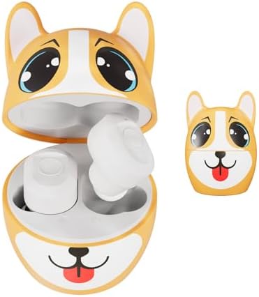 Coby Kids Simon the Sloth Wireless Bluetooth Earbuds – Splash-Proof, 24-Hour Playtime, Easy-Control Design with Adorable Carrying Case for Young Music Enthusiasts and Educational Adventures