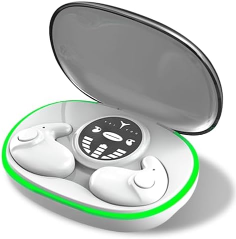 Invisible Sleep Headphones for Side Sleepers – Ultra-Comfortable Bluetooth 5.3 On-Ear Design with Advanced Noise Isolation and Crystal-Clear Audio Quality, Perfect for Restful Sleep and Relaxation, Featuring Dual LED Power Indicator for Easy Monitoring