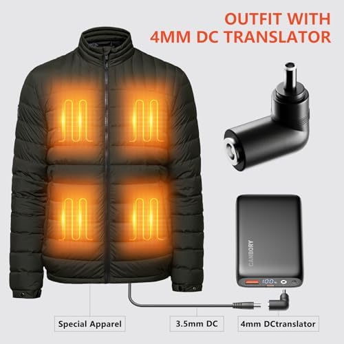 Ultimate 7.4 V 16000 m Ah Heated Vest Battery Pack: Versatile Power Bank for Heated Clothing with USB/Type-C/DC Output & LED Display – Stay Warm and Connected on Outdoor Adventures
