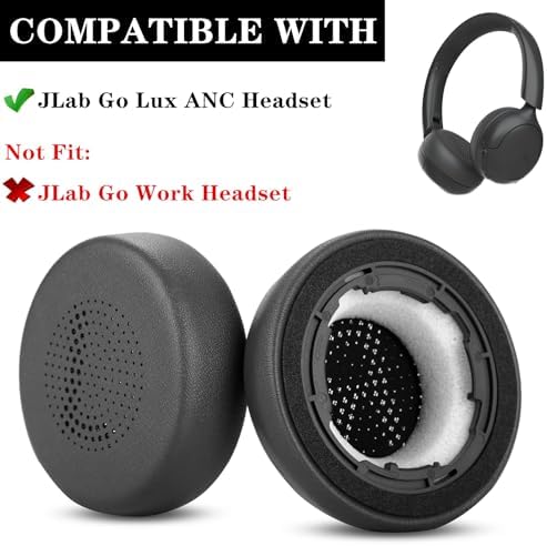 Transform Your JLab Go Lux ANC Wireless Headphones with Luxurious Mauve Earpads – Superior Comfort, Optimized Sound Isolation, and Seamless Installation for Endless Listening Enjoyment