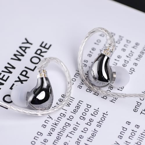 Elevate Your Sound with Linsoul BLON BL03 II Wired Hi-Fi In-Ear Monitors – Premium 10 mm Dual-Chamber Dynamic Driver Earbuds Featuring Detachable 2-Pin Cable & Type-C Connector for Enhanced Portability, Ergonomically Crafted for Musicians and Audiophiles in Stylish Silver Finish