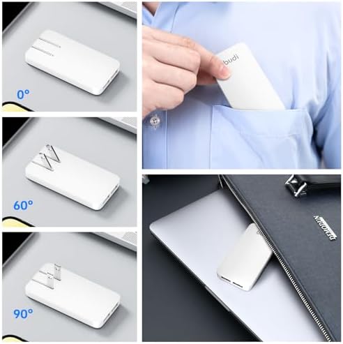 BUDI 33 W Ultra-Slim Travel Wall Charger – Dual USB Fast Charging Adapter for Mac Book, i Pad, i Phone, Samsung Galaxy & More – Compact Design with Advanced Safety Features for Effortless Device Charging